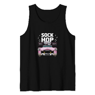 Discover 50s Hip Hop Retro 1950s Party Pink vintages Dance Car Dancer Tank Tops