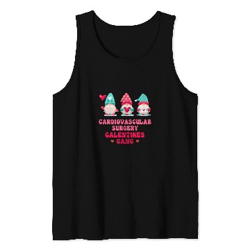 Discover nurses Job Cardiovascular Surgery Gnomes nurses Galentines Day Tank Tops