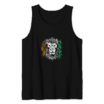 Discover Lion Pet Flag Ivory Coast Tank Tops