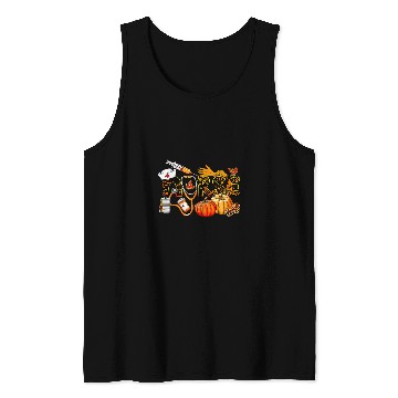 Discover nurses Job Fall Thankful Grateful Blessed Pumpkin Halloween 110 Tank Tops