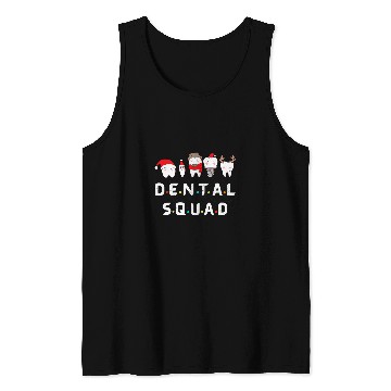 Discover dentists Job Squad New Year Merry Christmas Dental Assistant Tank Tops