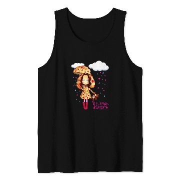 Discover Bear Pet Lily Lemon Blossom Lily Bear All Ready for the Rain Tank Tops