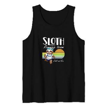 Discover Sloth Pet Running Team Matching Fun Run Participant Themed Event 1 Tank Tops