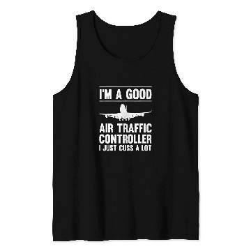 Discover Air Traffic Controller Costume Flight Coordinator Aviation Tank Tops