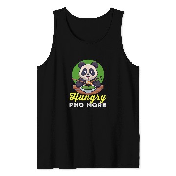 Discover Panda Pet Hungry Pho More Cute Panda Eating A bowl Tank Tops