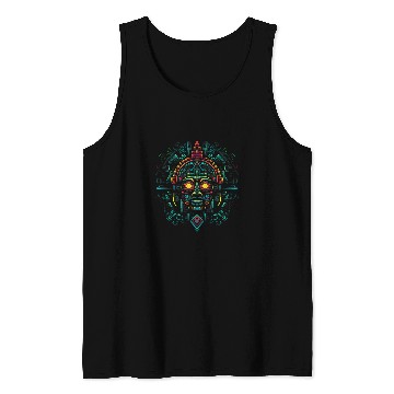 Discover Aztec God Magic Pagan Gothic Inca Maya Halloween 11 Tank Tops