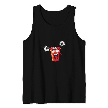 Discover Beer Fun Solo Red Beer Cup Pong for Fraternity and Sorority Tank Tops