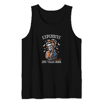 Discover Coffee Fun Drinking Skeletons Expensive Difficult And Talks Back Tank Tops