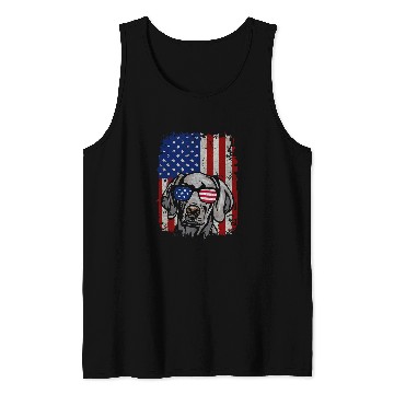 Discover American Flag Weimaraner Tank Tops