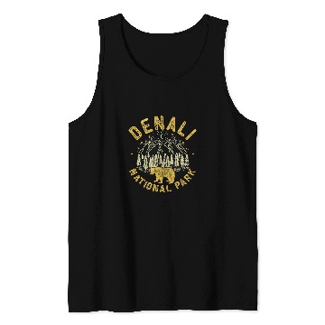 Discover Bear Pet Denali National Park US Alaska Nature reserve Denali Bear 3 Tank Tops