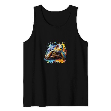 Discover Turtle Pet Colorful Splash Art Eastern Box Turtle Lover Tank Tops