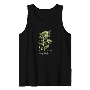 Discover Black Henbane Witch Botanical Garden Arcane Magic Tank Tops
