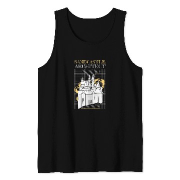 Discover Sandcastle Architect Beach Sand Castle Builder Tank Tops