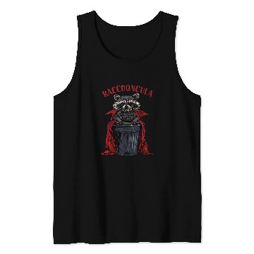 Discover Raccoon Pet Funny Raccooncula Trash Panda Halloween Raccoon Vampire Tank Tops