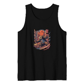 Discover Sloth Pet Kaiju Sloth Slothzilla Monster Attack Tokyo City Tank Tops