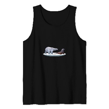 Discover Bear Pet Low Poly Polar Bear Walrus Arctic Tank Tops
