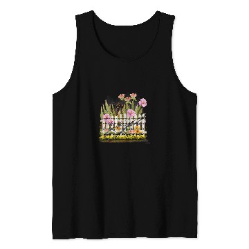 Discover Barbed Wire Garden Floral Gothic Grunge Tank Tops