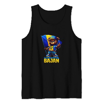Discover Bear Pet UNAPOLOGETICALLY BAJAN Flag Barbadian Teddy Bear Barbados Tank Tops