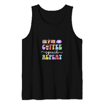 Discover Coffee Fun Speech SLPA Speech Language Pathologist Assistant Tank Tops