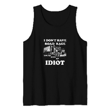 Discover Mens Funny Trucker Design Big Rig Trucking Truck Driver Tank Tops