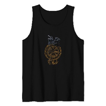 Discover Asatru Germanic Viking Vegvisir Pagan Odin Ravens Copper Tank Tops