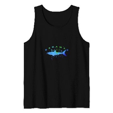 Discover BAHAMAS Beach Vacation Spring Break Family Rip Shark Diving Tank Tops