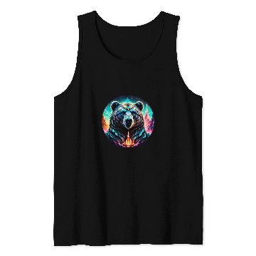Discover Bear Pet Majestic Bear Palace Crystal Entrance Decorative Tank Tops
