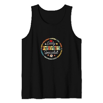Discover Intervention Teacher Team Early Intervention Specialist Tank Tops