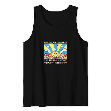 Discover Speech Therapy Language Pathology Making A Difference Retro Tank Tops