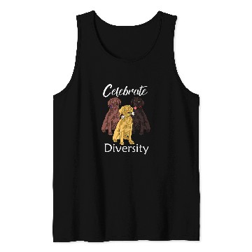 Discover Labrador Retriever Diversity Gift Yellow Lab Gift Tank Tops