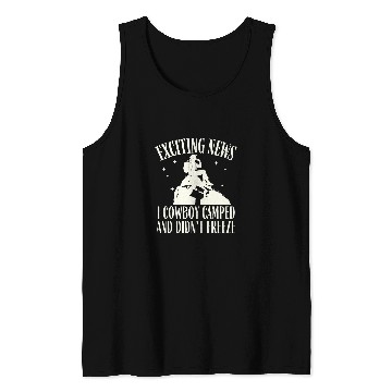 Discover Backpacking Wilderness Cowboy Camping Survival Backpacker Tank Tops
