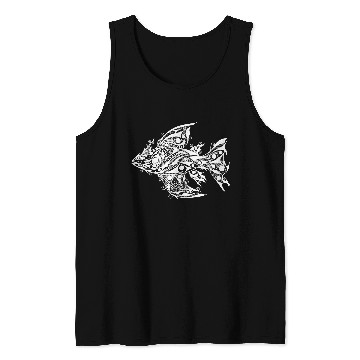 Discover Abstract Tribal Fish Tattoo Tank Tops