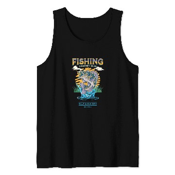 Discover Fishing country club Tank Tops