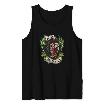 Discover 964 Silverback Gorilla Traditional Tattoo style gym Tank Tops