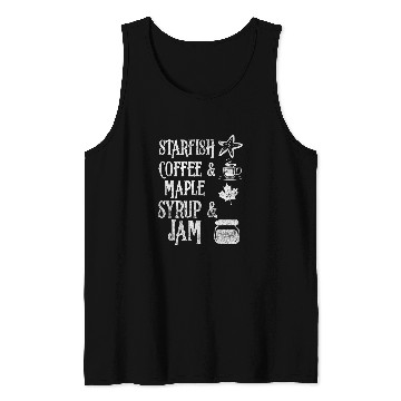 Discover Coffee Fun Starfish Coffee Maple Syrup Jam 4 Tank Tops