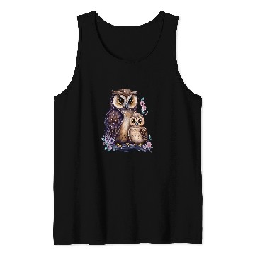 Discover Owl Pet Night Bird Eagle Owl Barn Owl Wisdom Mouse 72 Tank Tops