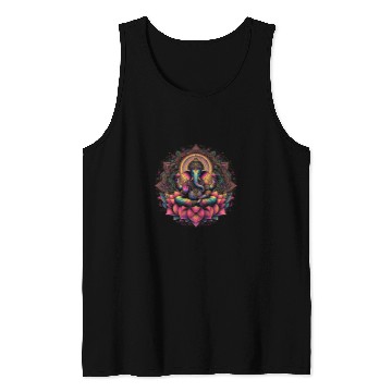Discover Elephant Pet Ganesh Symbol Yoga Hindu Elephant God Ganesha Puja 27 Tank Tops