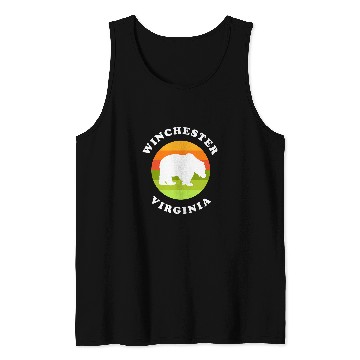 Discover Bear Pet Winchester Virginia Bear Sunrise VA Souvenir Tank Tops