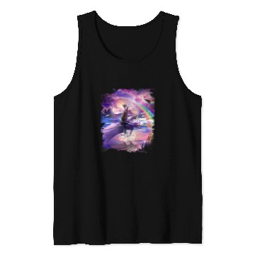 Discover Dragon Pet Rainbow Space Cat On Dragon Tank Tops
