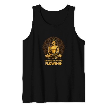 Discover Buddha Zen Buddhism Buddhist Breathing Flowing Buddha Tank Tops