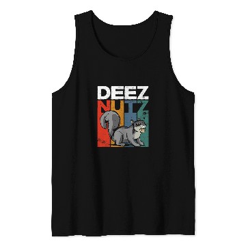 Discover Squirrel Pet Deez Nutz Nutcracker Squirrel Gopher Chipmunk Dees Nuts 2 Tank Tops