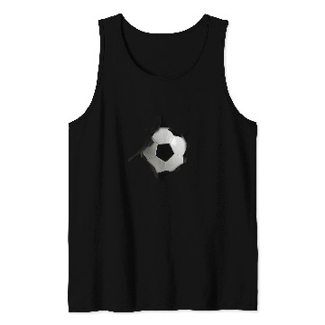 Discover Soccer Lovers Ripped Fabric Creative Design Awesome Tank Tops