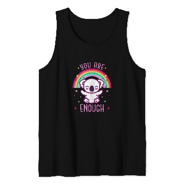 Discover Koala Pet You Are Enough Cute Koala Inspirational Tank Tops