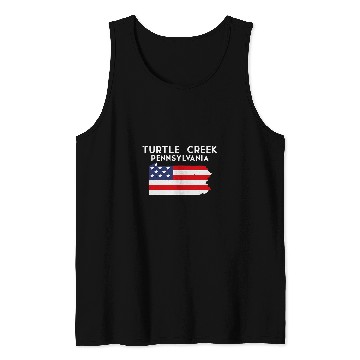 Discover Turtle Pet Creek Pennsylvania USA State America Travel Tank Tops