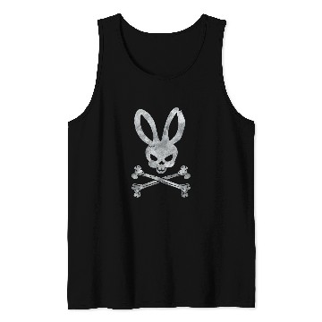 Discover Funny Easter Bunny Skull Crossbones Egg Hunt Easter Day Tank Tops