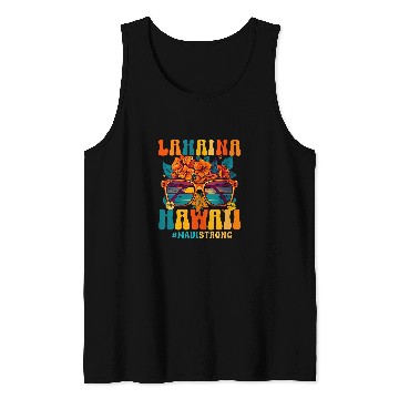 Discover Groovy Retro Lahaina Pray For Maui Hawaii Strong Funny Tank Tops