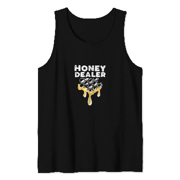 Discover Beekeeper Honeycomb Honey Bee Beekeeping Tank Tops