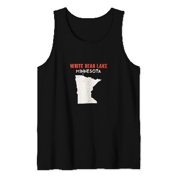 Discover Bear Pet White Bear Lake Minnesota USA State America Travel Minnesota Tank Tops