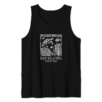 Discover Turtle Pet Coral Reef Turtle Bay Islands Tank Tops