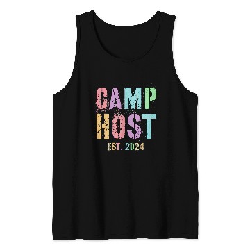 Discover bests Ever CAMP HOST Est 2024 Camping Chaos Coordinator Tank Tops